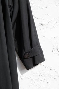 Christian Dior Black 1990's Long Coat
