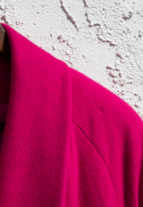 Christian Dior Hot Pink Wool Coat