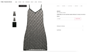 Gucci Logo Print Tulle Slip Dress- Black