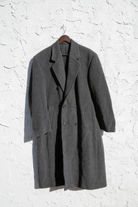 1980's Italian Made Cashmere Menswear Double Breasted Coat