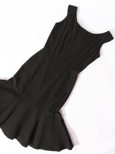 1960's Black Fitted Mermaid Dress