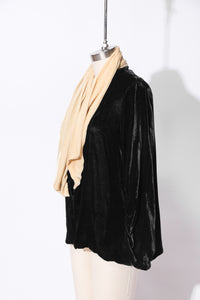 1920's Antique Velvet and Silk Jacket